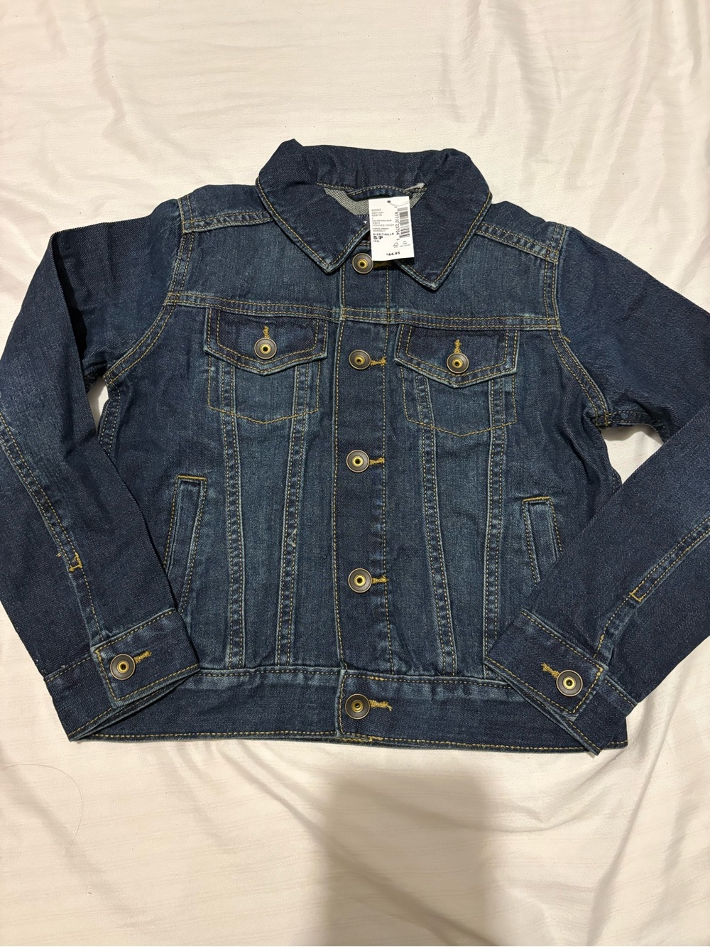 The Children's Place Dark Blue Denim Jean Jacket for Kids